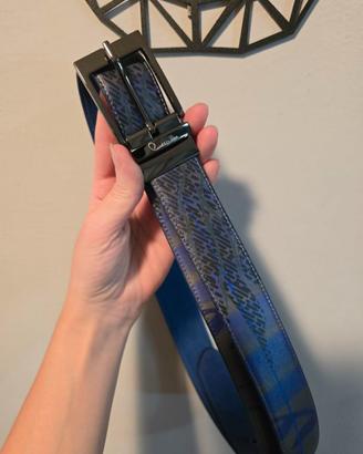 Cintura cavalli class in pelle amelia toni blu