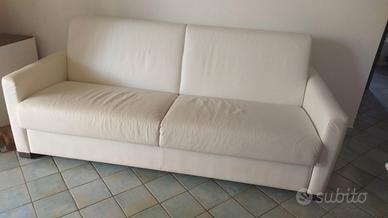 divano letto matrimoniale in ecopelle buanco