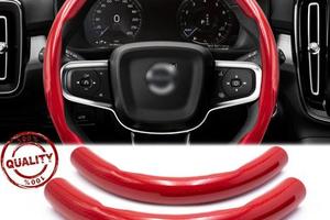 COPRIVOLANTE per VOLVO in FIBRA CARBONIO Rosso
