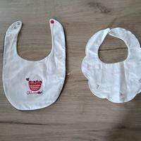 set di due bavaglini neonate chicco