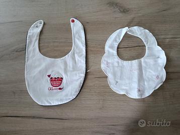 set di due bavaglini neonate chicco