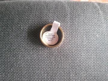 Fede in acciaio color oro