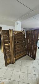 frangivento con porta+ fioriere