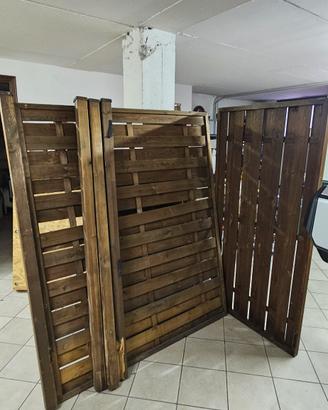 frangivento con porta+ fioriere