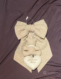 Coccarda fiocco nascita Alessandro Maria