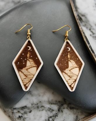 Orecchini fiabeschi pendenti da donna