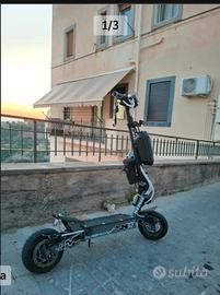 Monopattino elettrico potente ruote grandi + casco
