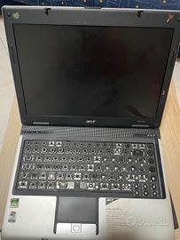lotto 4 vecchi notebook acer hp per ricambi