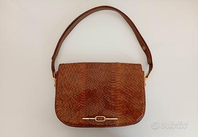 Borsa Vintage in vera pelle serpente/pitone 