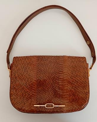 Borsa Vintage in vera pelle serpente/pitone 