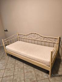 Letto singolo struttura, rete e materasso