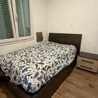 Letto una piazza e mezza contenitore e comodino