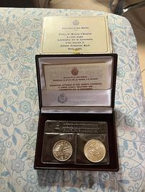 Dittico di monete d'argento