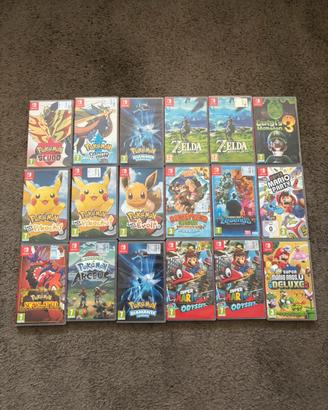 Super mario zelda luigi pokemon nintendo switch