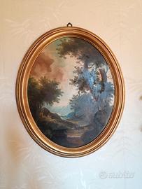 Riproduzione di dipinto di un paesaggio