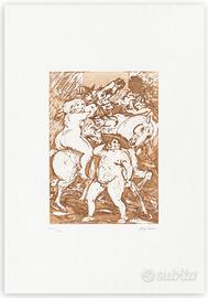 ALIGI SASSU - Il cardinale desnudo - acquaforte