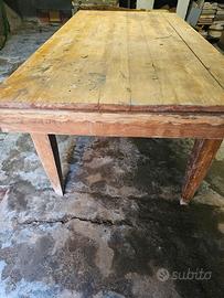 Tavolo da lavoro in legno 84x160