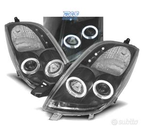 FARI TOYOTA YARIS 06-09 OCCHI ANGEL CCFL FONDO NER
