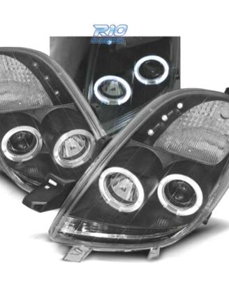 FARI TOYOTA YARIS 06-09 OCCHI ANGEL CCFL FONDO NER
