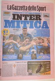Gazzetta dello Sport Inter Mitica 7 maggio