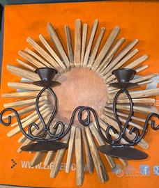 centrotavola e due portacandele 