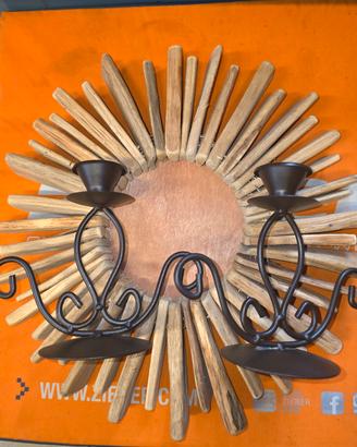 centrotavola e due portacandele 