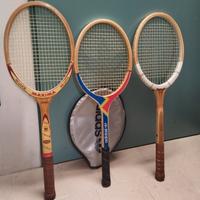 racchetta tennis legno vintage 