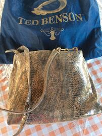 Borsa da donna Ted Benson tipo rettile color oro