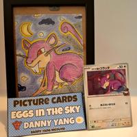 Pokemon - pitcture cards Rattata eggs in the sky