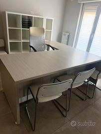 Scrivania con angolare completa