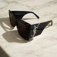 Occhiali da sole YSL Yves Saint Laurent neti e oro