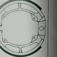 Ganasce ebc freno posteriore kawasaki kl250A3-A4/C