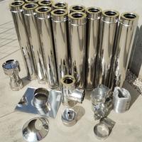 Tubi coibentati per stufa in acciaio inox