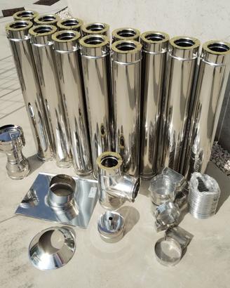 Tubi coibentati per stufa in acciaio inox