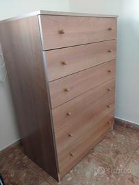 Cassettiera 6 cassetti 