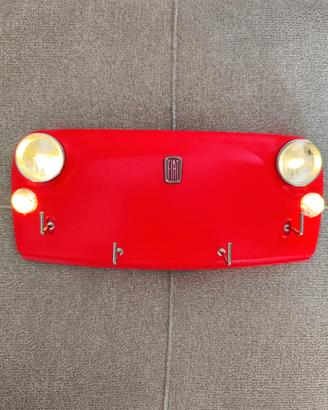 portachiavi da parete Fiat 500 rosa fluorescente