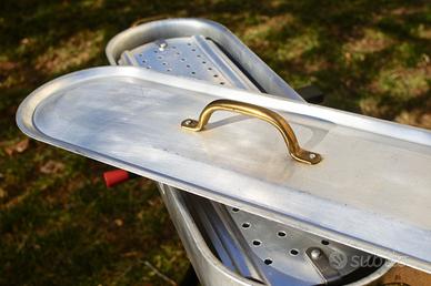 Pentola Pescera Professionale Albergo 60cm, Ottone