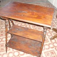 Tavolino/consolle vintage con ripiani