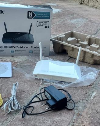 Modem Router D-Link DSL-2750B Wireless N300 ADSL2+