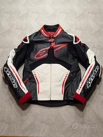 Giacca Moto Pelle Alpinestars Atem Taglia 50