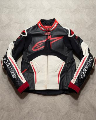 Giacca Moto Pelle Alpinestars Atem Taglia 50
