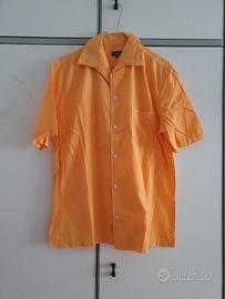 Camicia Stefanel arancione Tg M vintage Y2K