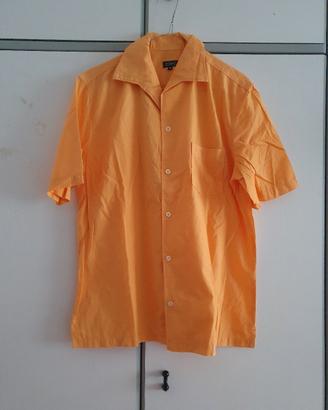 Camicia Stefanel arancione Tg M vintage Y2K