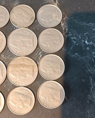 Lotto monete Franchi Belgio 