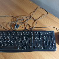 Tastiera e mouse filari