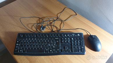 Tastiera e mouse filari