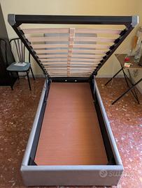 struttura letto singolo con cassa