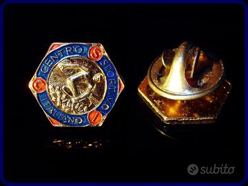 Spilla esagonale centro sportivo italiano c.s.i