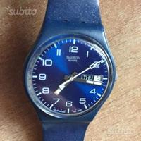 Swatch anno 2000 blu cinturino in plastica