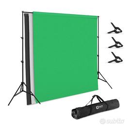 Kit fondale fotografico con supporto e sfondi